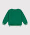 Maglia in tessuto felpato bambina/bambino verde JARDIN