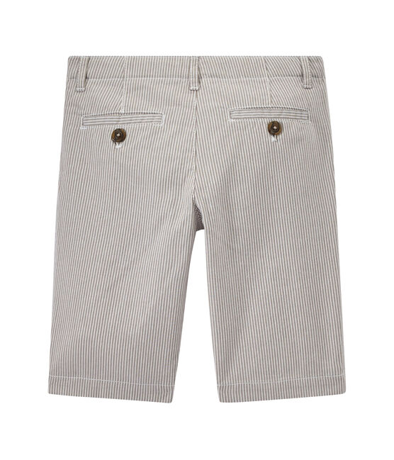 Bermuda bambino a righe grigio MINERAI/bianco LAIT