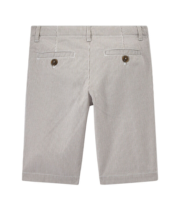 Bermuda bambino a righe grigio/bianco