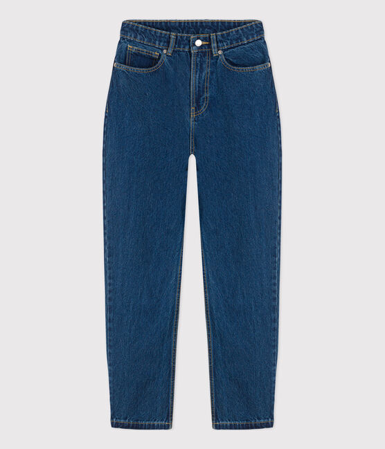 Jeans eco-sostenibili in cotone Donna blu BLEU DELAVE