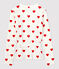 Cardigan scaldacuore in cotone Donna bianco MARSHMALLOW/rosso TERKUIT