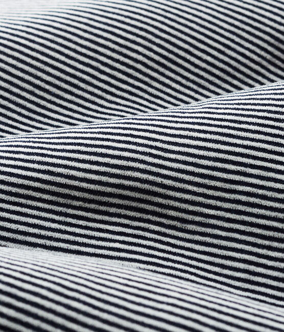 Sacco nanna bebè in ciniglia blu SMOKING/bianco MARSHMALLOW