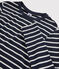 T-shirt iconica scollo rotondo Donna blu SMOKING/bianco MARSHMALLOW