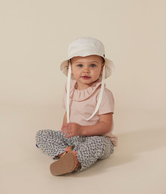 Cappellino bob bebè in twill  bianco MARSHMALLOW