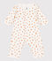 Bodyjama stampato in cotone bianco MARSHMALLOW/ ORANGE