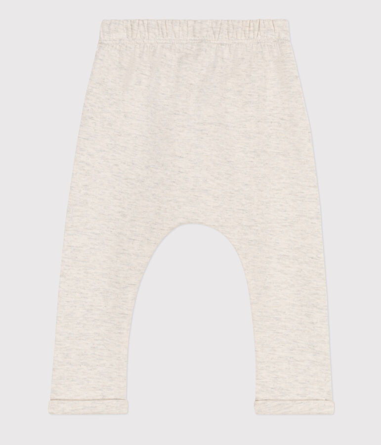 Pantaloni in jersey spesso per neonati beige