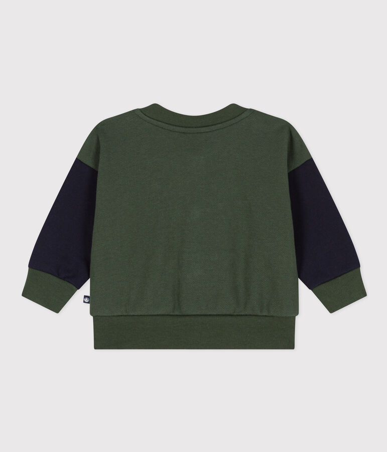 Cappotto letter jacket in tessuto felpato per beb&egrave; AVORIAZ/ SMOKING