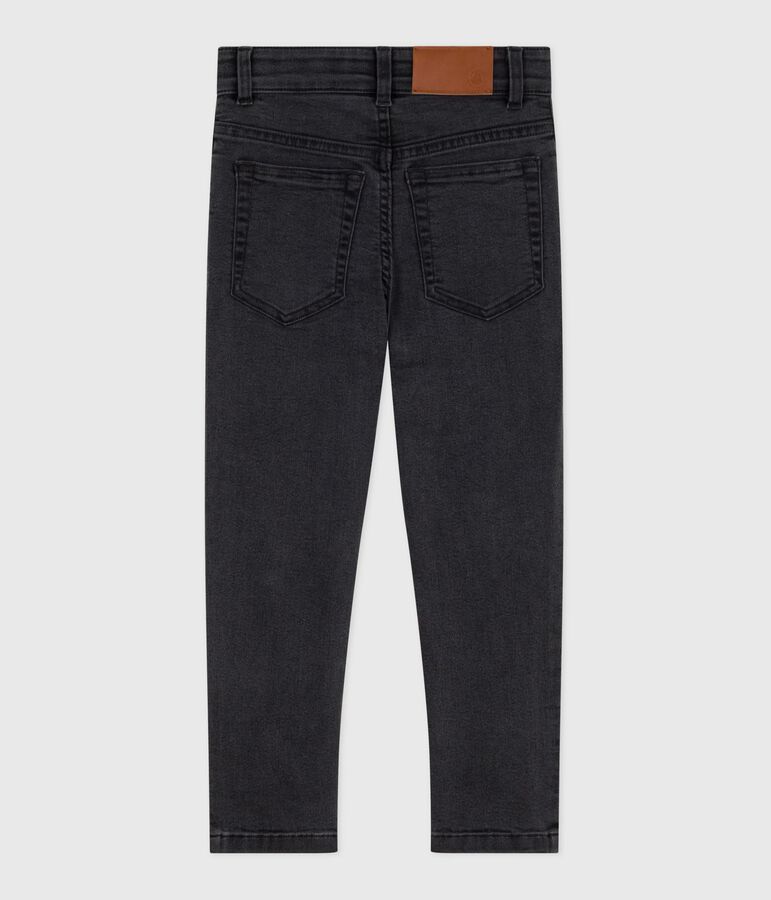 Pantaloni in denim bambina nero