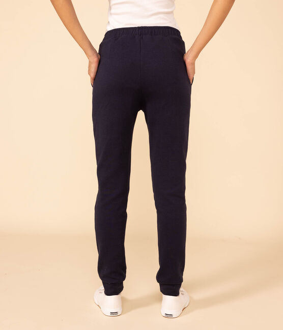 Pantaloni in cotone spesso donna blu SMOKING