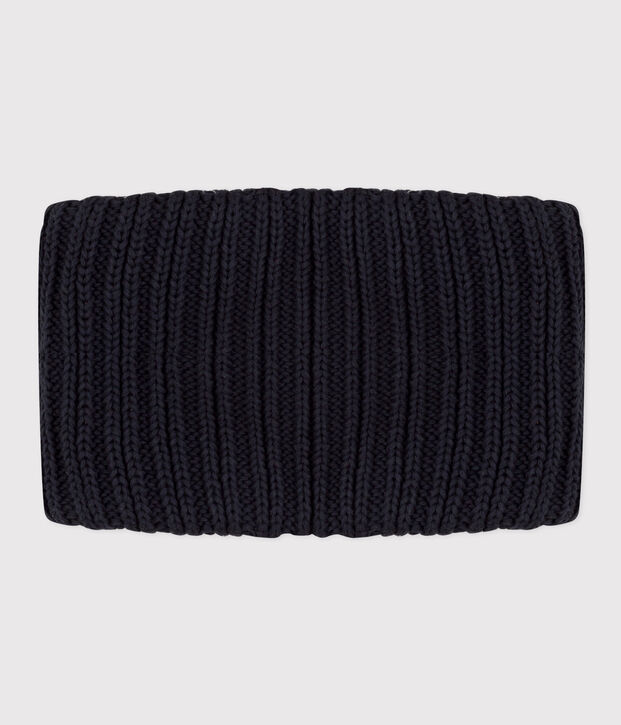 Snood in maglia con fodera in pile beb&egrave; bambino unisex SMOKING