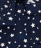 Camicia in flanella bambino blu MEDIEVAL/bianco MARSHMALLOW