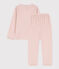 Pigiama bambina in ciniglia rosa SALINE