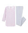 Camicia da notte bambina in velluto con leggings bianco MARSHMALLOW/bianco MULTICO