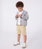 Cardigan in cotone bambino grigio CHATON CHINE