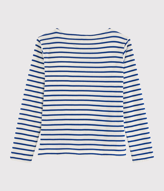 Marinière leggera "Cuore" Donna bianco MARSHMALLOW/blu SURF