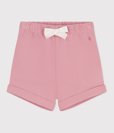 Shorts in cotone tinta unita neonato