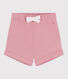 Shorts in cotone tinta unita neonato