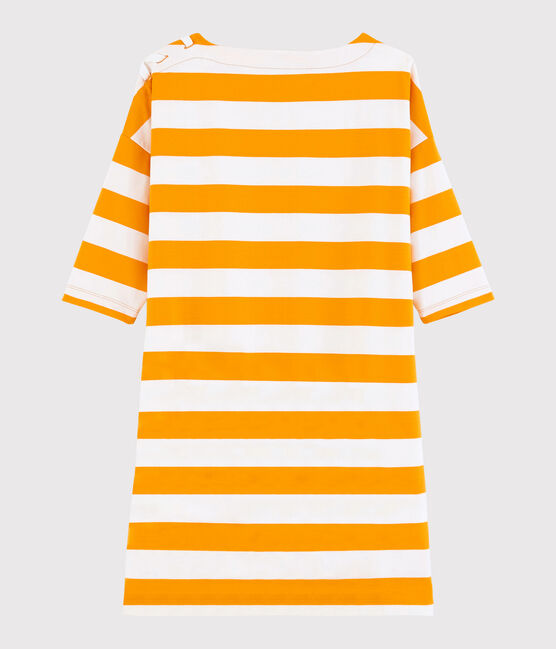 Abito a righe Donna giallo TEHONI/bianco MARSHMALLOW