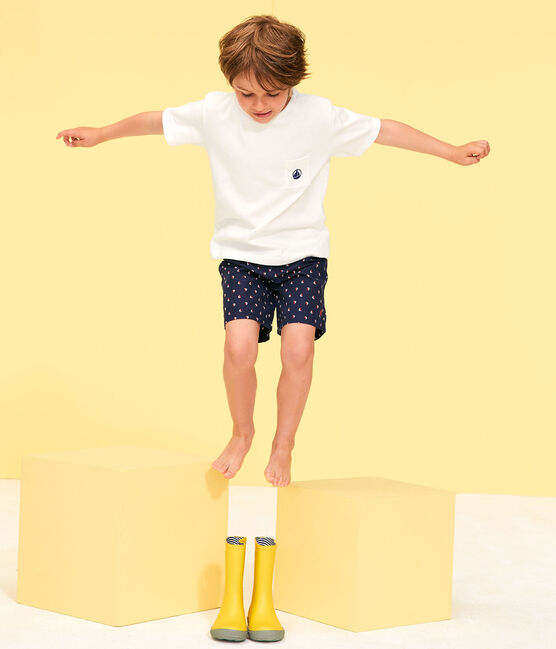 Shorts mare stampati bambino blu SUBMARINE/bianco MULTICO