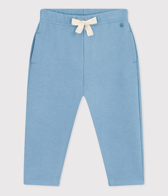 Pantaloni in tessuto felpato per bebè blu AZUL