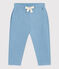 Pantaloni in tessuto felpato per bebè blu AZUL