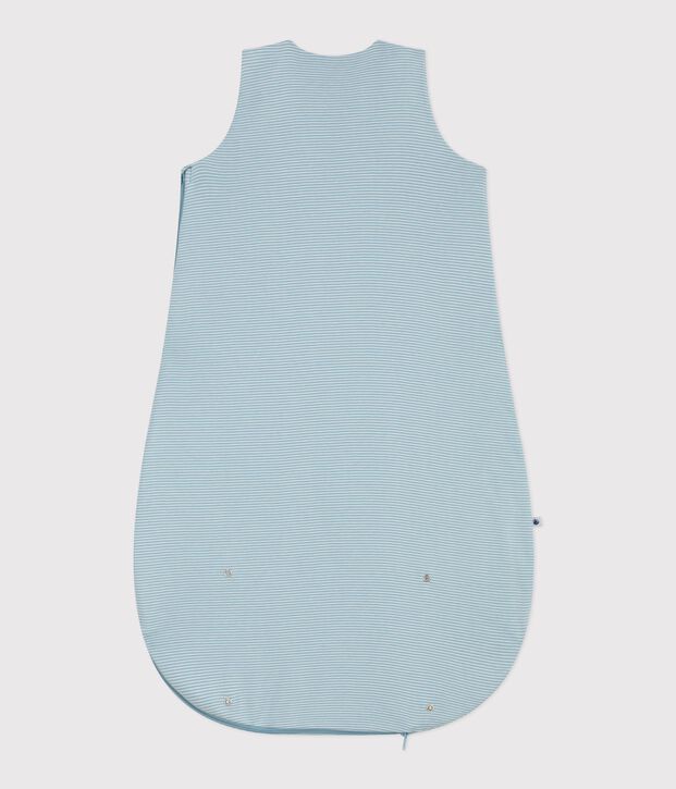 Sacco nanna in cotone a righe TOG 0,5 neonato verde/bianco