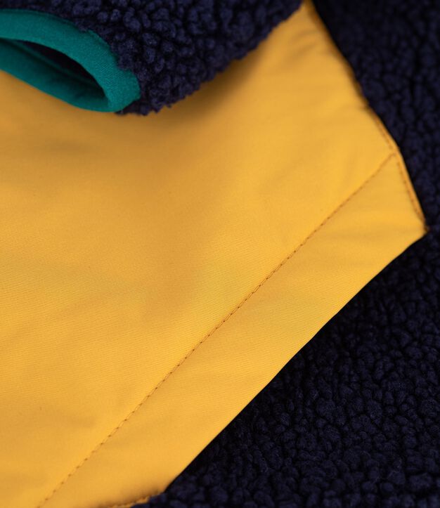 Giacca in sherpa tinta unita color block bambino SMOKING