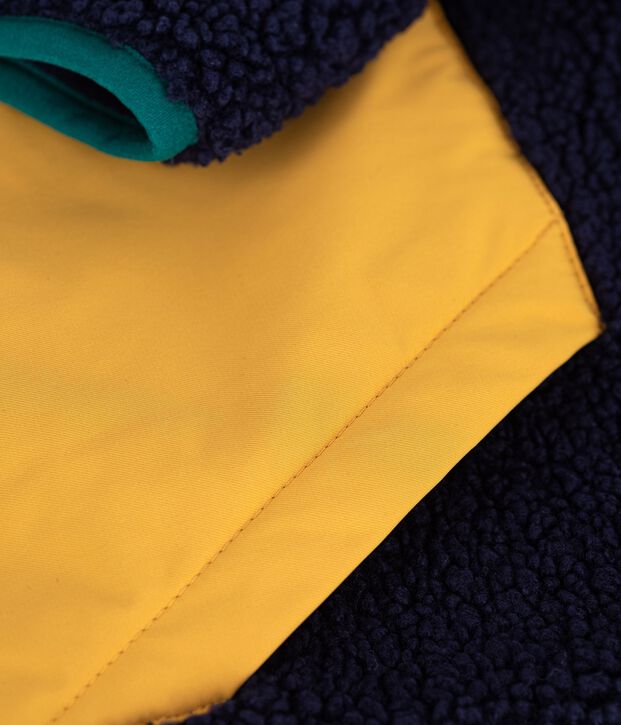 Giacca in sherpa tinta unita color block bambino SMOKING
