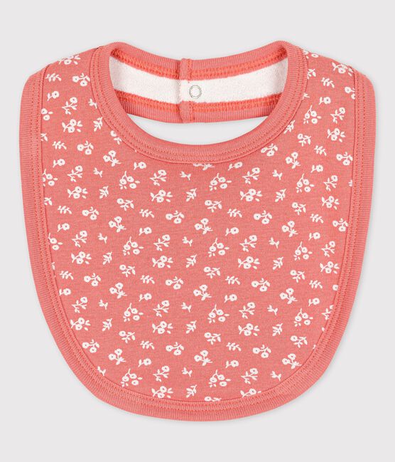 Bavaglino bebè in cotone biologico rosa PAPAYE/ MARSHMALLOW