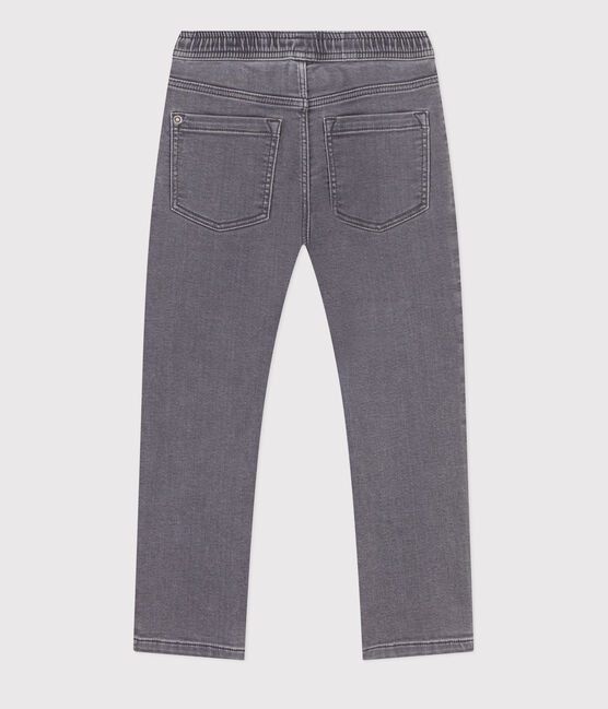 Pantalone bambino in denim taglio regular grigio GRIS