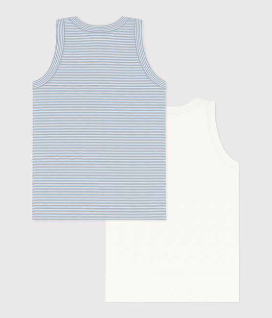 Set di 2 canottiere in cotone bambino variante 1