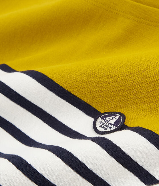 Marinière maniche corte donna giallo BAMBOO/bianco MARSHMALLOW/ SMOKING