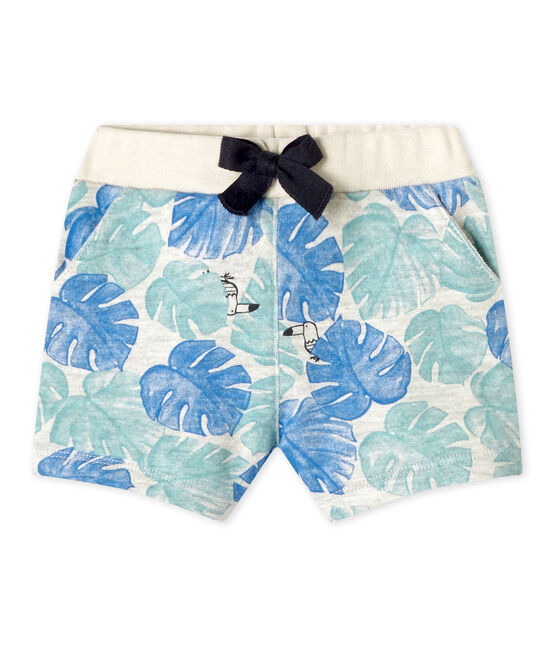 Short bebé bambino stampato grigio BELUGA/bianco MULTICO
