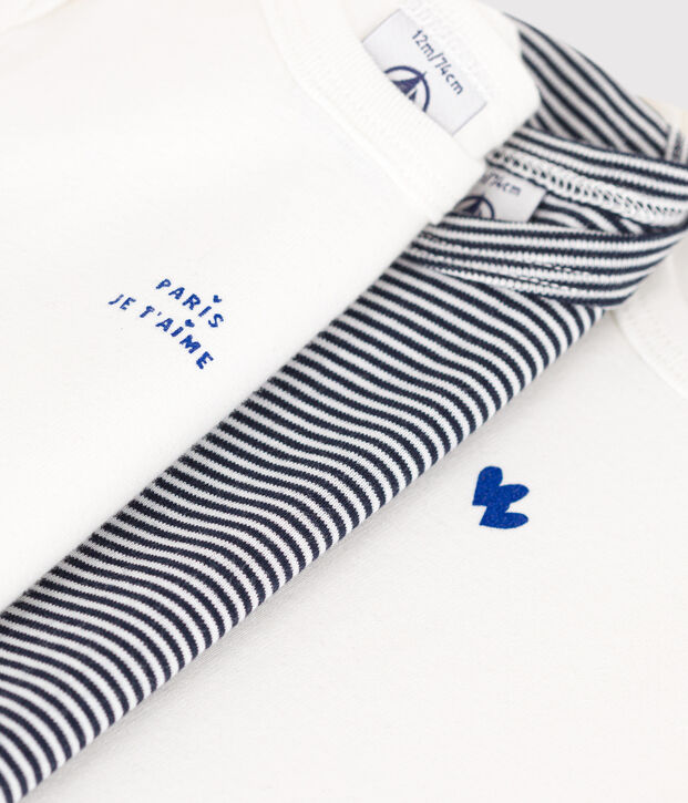 Confezione da 3 body a maniche corte in cotone neonato multicolore