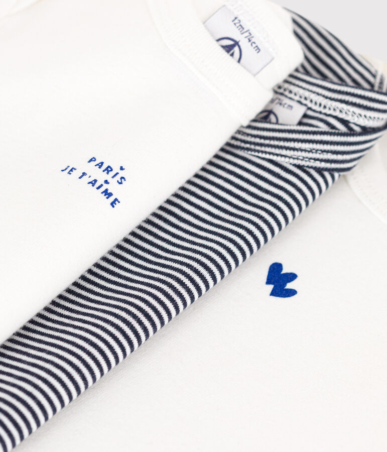 Confezione da 3 body a maniche corte in cotone neonato multicolore