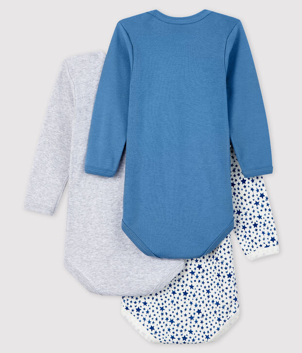 Confezione da 3 body a manica lunga beb&egrave; maschio multicolore
