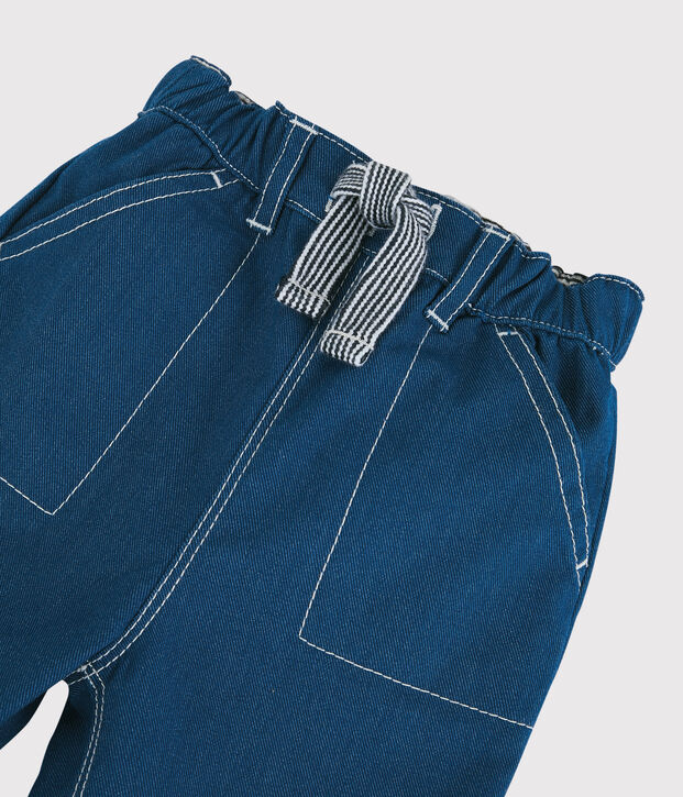 Pantaloni in cotone beb&egrave;. blu
