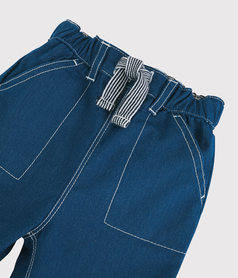 Pantaloni in cotone beb&egrave;. blu MAJOR