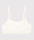 Brassière donna in cotone elastam tinta unita
