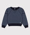 Felpa in cotone bambino unisex blu SMOKING/ SKY CHINE