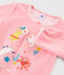 Pigiama rosa animali yoga bambina in ciniglia rosa GRETEL