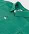 Camicia a maniche corte in misto cotone/lino tinta unita neonato verde