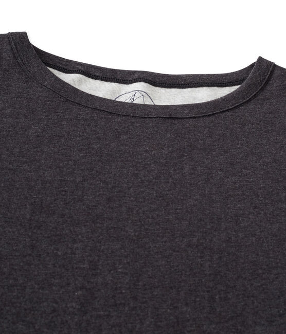 Maxi t-shirt donna in tubique extra-fine chiné grigio CITY CHINE
