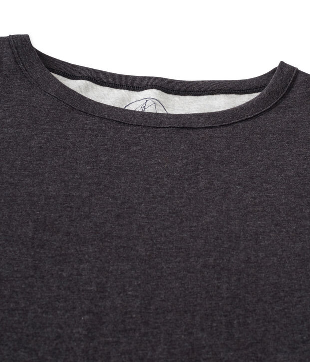 Maxi t-shirt donna in tubique extra-fine chin&eacute; grigio