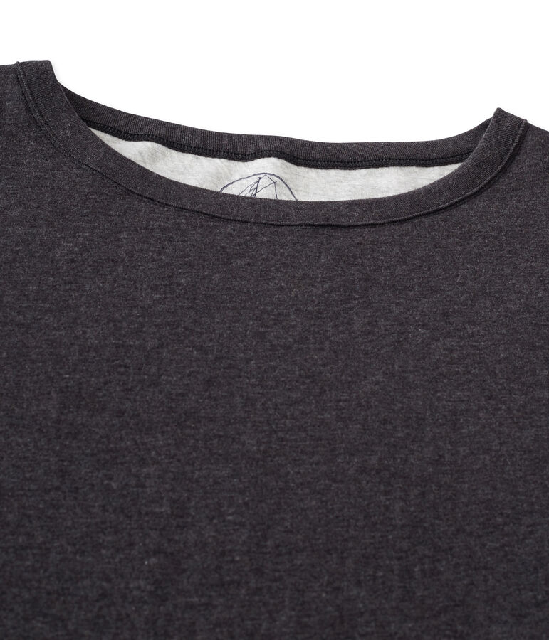 Maxi t-shirt donna in tubique extra-fine chin&eacute; grigio