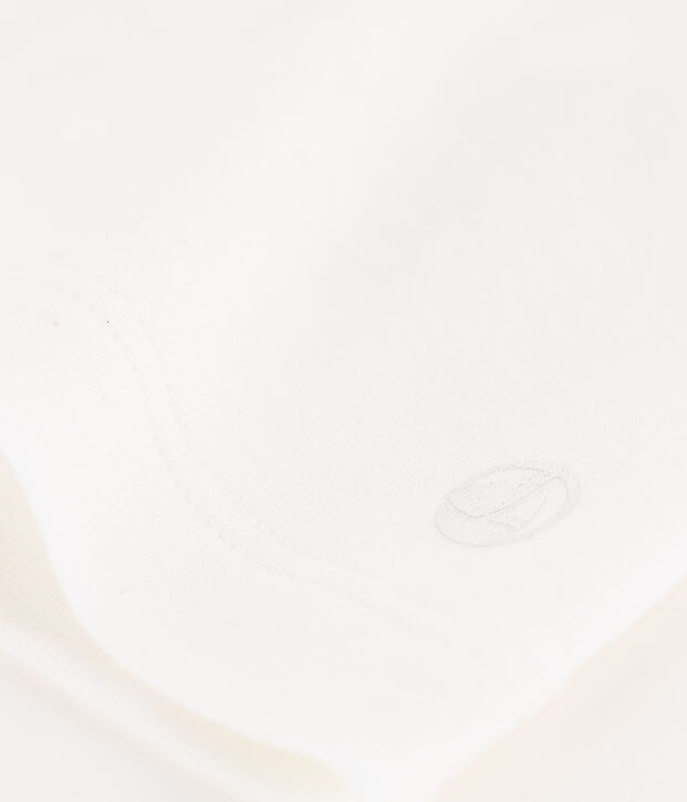 T-shirt a maniche corte in cotone bambina bianco