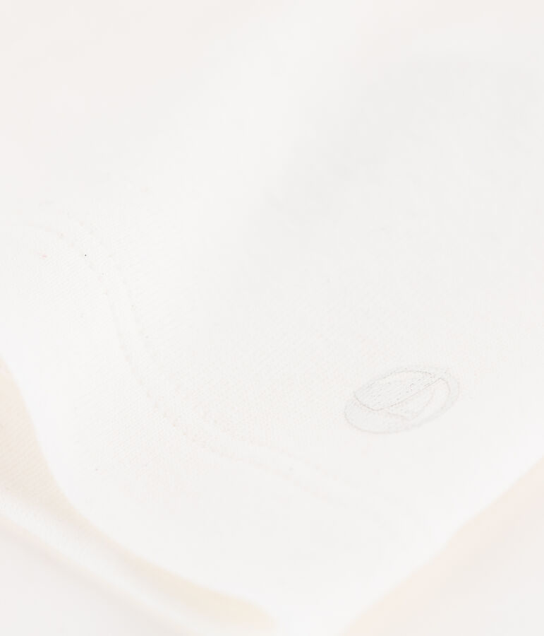 T-shirt a maniche corte in cotone bambina bianco