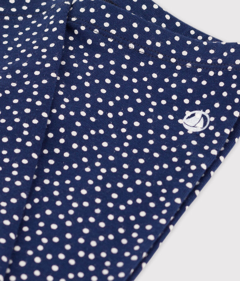 Jeggings in jersey elasticizzato bambina blu/bianco