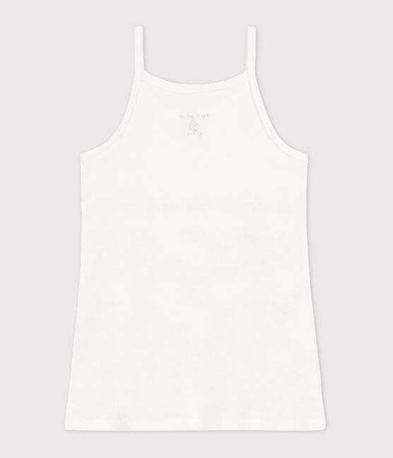 Camicia da notte Serge Bloch bambina a costine bianco ECUME