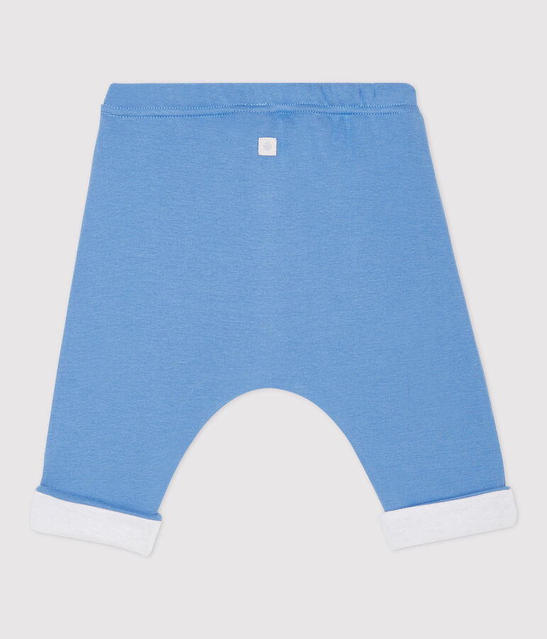 Pantaloni beb&egrave; in cotone biologico blu